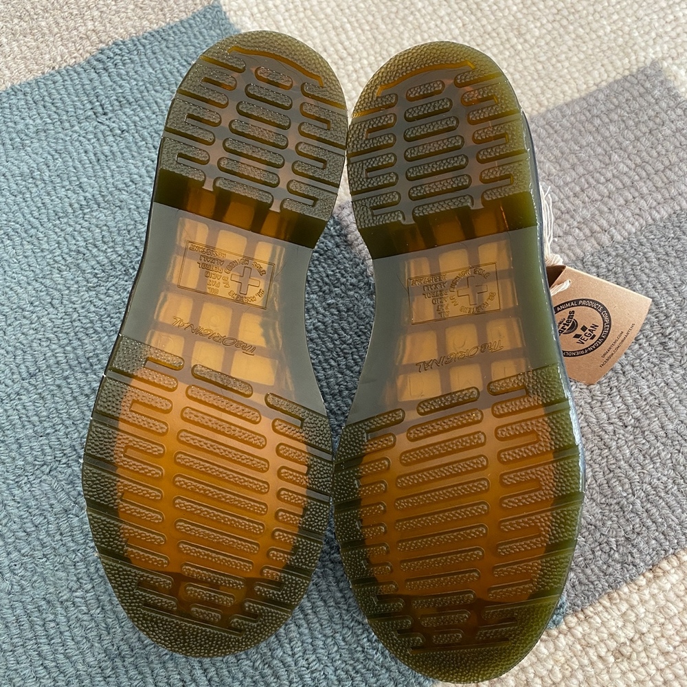 Dr. Martens 1461 Vegan Rose Gold Low Top Shoes - Picture 6 of 7